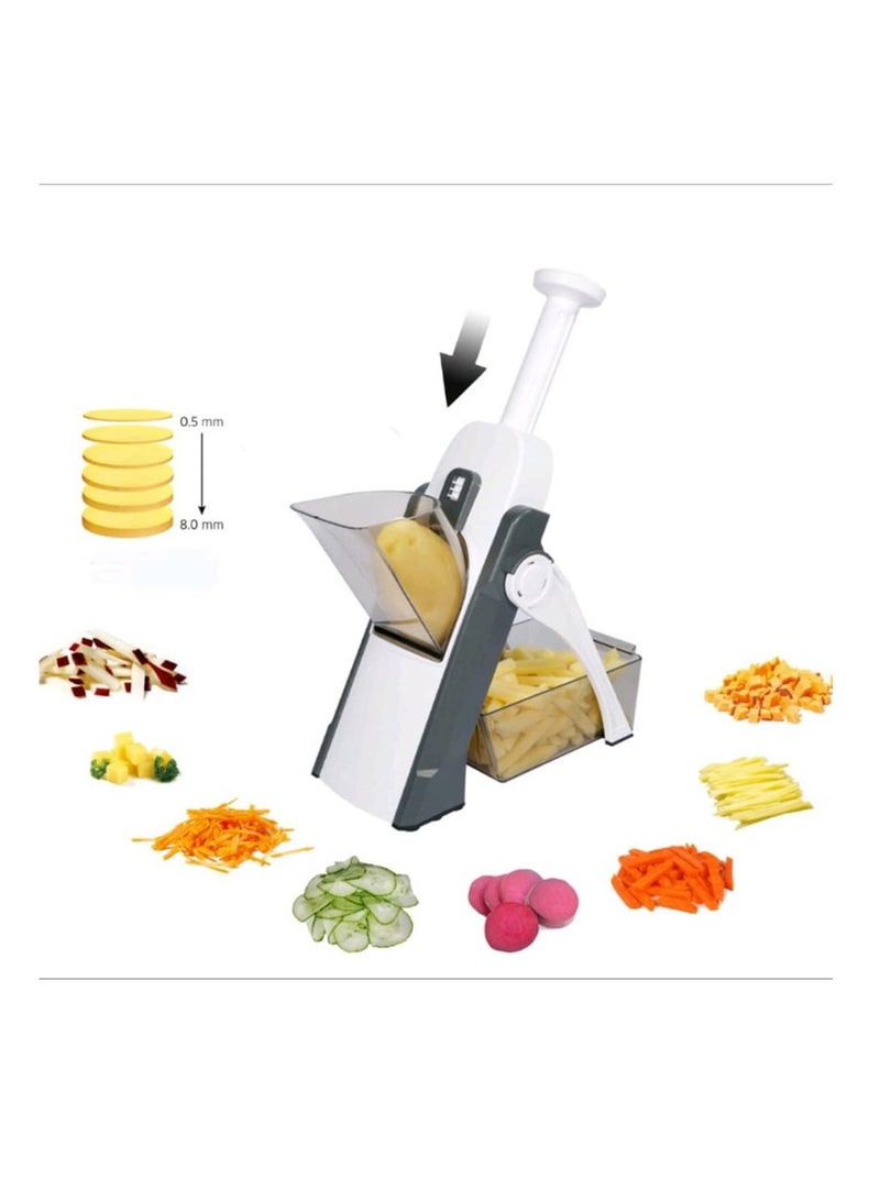 Multifunctional vegetable cutter, kitchen grater, household vegetable cutter, potato shredder, gold slicer, small kitchen  - Image 1