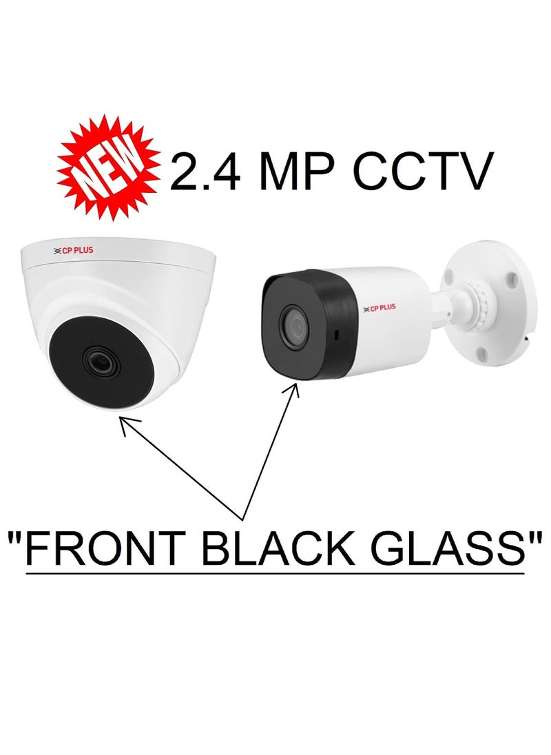 CP PLUS CP PLUS Full HD 8 Channel DVR with 24 MP 4 Dome 4 Bullet Cameras 2 TB HDD 31 Cable roll 8 CH Power Supply BNC DC Full Combo Kit  - Image 2