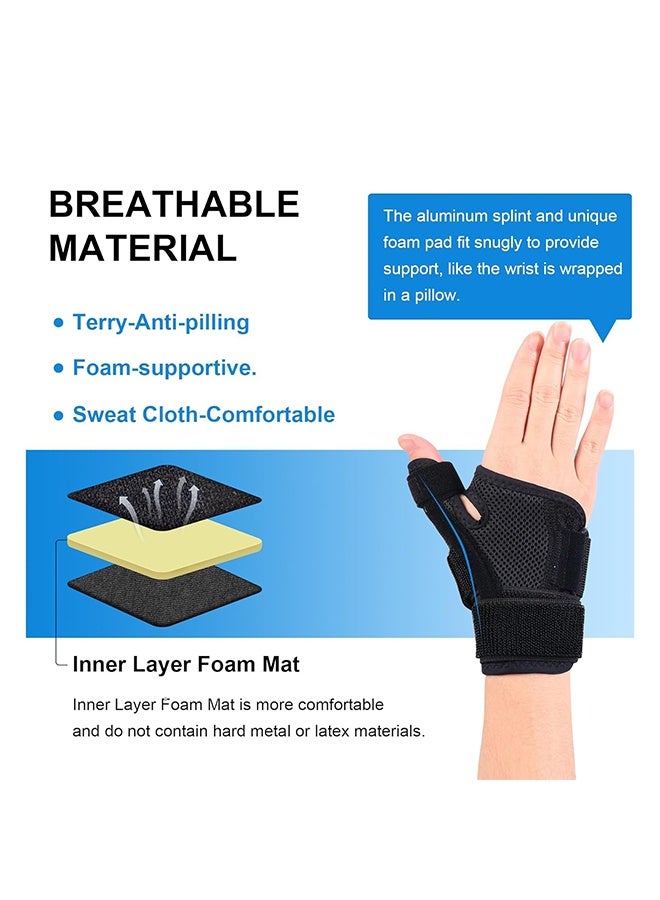 Thumb Spica Splint Brace Right Left Hand Women and Men, CMC with Thumb Support, for Arthritis, Tendonitis, Carpal Tunnel Pain Relief and Thumb Sprain - Image 3