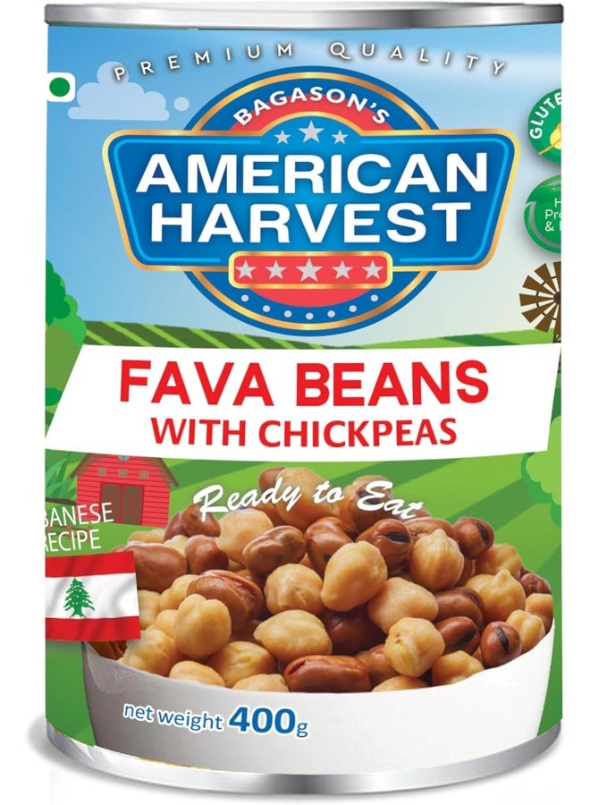 American Harvest Foul Medammas Lebanese Recipe Easy Open Can, 400gm - Image 1