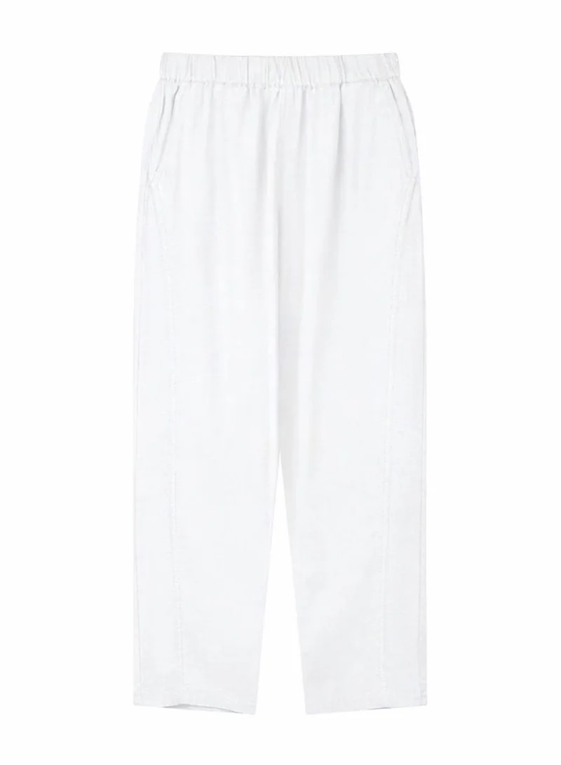 Women's Regular Taper Linen-Cotton Pants