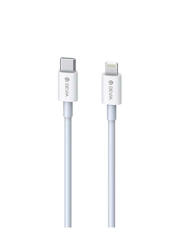 ديفيا كيبل توصيل طاقة سمارت سيريز لمنفذ لايتننج بطول 1متر 20W الكيبل من سلك نحاسي نقي مع مادة TPE - Image 1