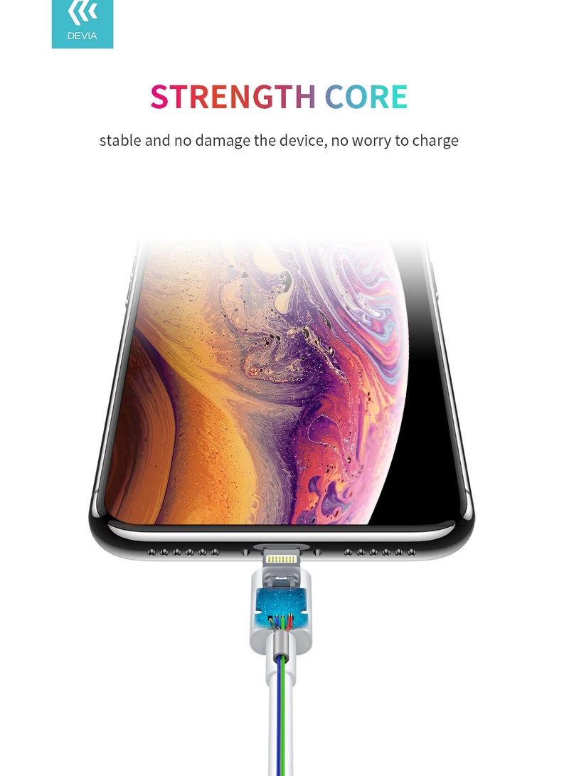 ديفيا كيبل توصيل طاقة سمارت سيريز لمنفذ لايتننج بطول 1متر 20W الكيبل من سلك نحاسي نقي مع مادة TPE - Image 5