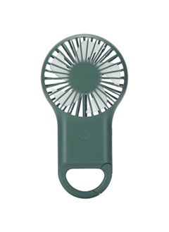 Thoraya USB Charging Handheld Portable Fan 3 Speed Adjustable Mini Fashionable Carabiner FanArmy Green  - Image 2