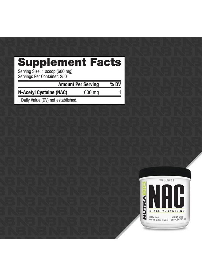 نوترا بايو مكمل NutraBio N-Acetyl Cysteine (NAC) - مسحوق 150 جرام، جرعة 600 مجم - مضاد للأكسدة قوي - دعم المناعة - بدون مواد مالئة - غير معدّل وراثيًا - خالٍ من الجلوتين - Image 2