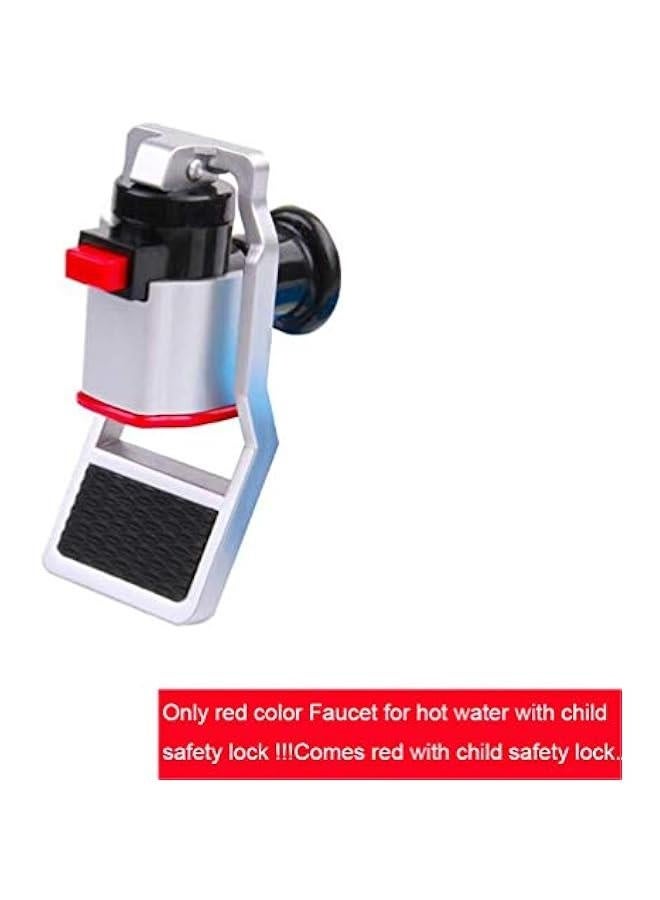 صنبور مبرد الماء استبدال صنبور مبرد الماء، صنبور بلاستيكي لموزع الماء الأحمر والأزرق يتناسب مع محول استبدال صنبور الماء الساخن والبارد، عدد 2 قطع - Image 2