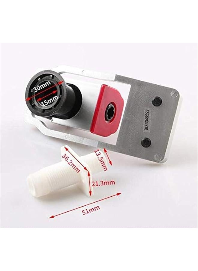 صنبور مبرد الماء استبدال صنبور مبرد الماء، صنبور بلاستيكي لموزع الماء الأحمر والأزرق يتناسب مع محول استبدال صنبور الماء الساخن والبارد، عدد 2 قطع - Image 4