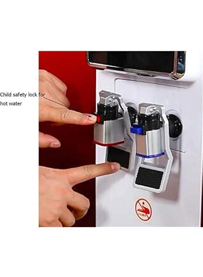 صنبور مبرد الماء استبدال صنبور مبرد الماء، صنبور بلاستيكي لموزع الماء الأحمر والأزرق يتناسب مع محول استبدال صنبور الماء الساخن والبارد، عدد 2 قطع - Image 5