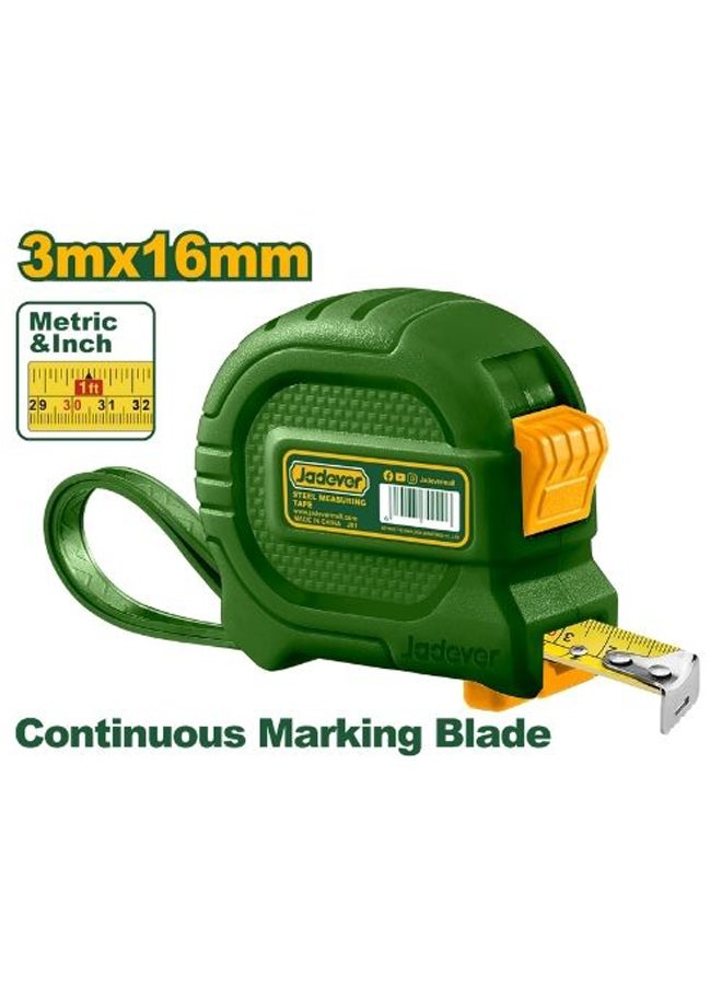 Jadever Steel Measuring Tape 3M 16Mm Jdmt4310 - Image 2