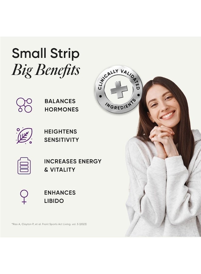 WELLBEING NUTRITION melts Her Desire | Libifem, L-Arginine and Energy in Women (30 Oral Strips) - Image 2