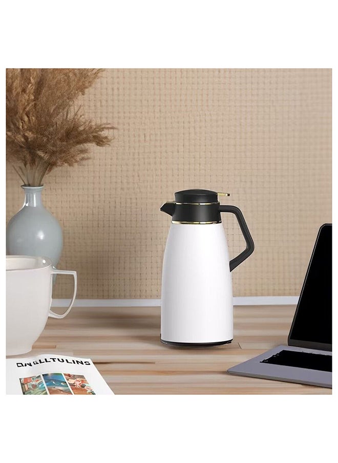 DANUBE HOME Gentlemen Stainless Steel Vacuum Flask Pink Glass White 1.0 L  - Image 5