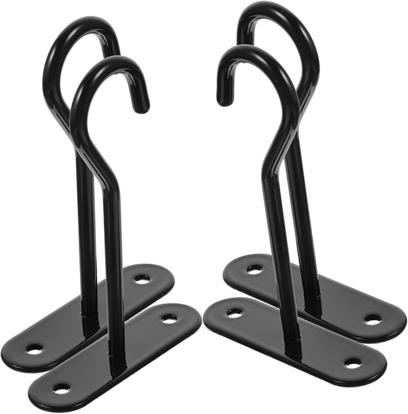 4 Pack 10X7CM Iron Wall Hooks For Outdoor Hanging Planters Garden Mount - Image 2
