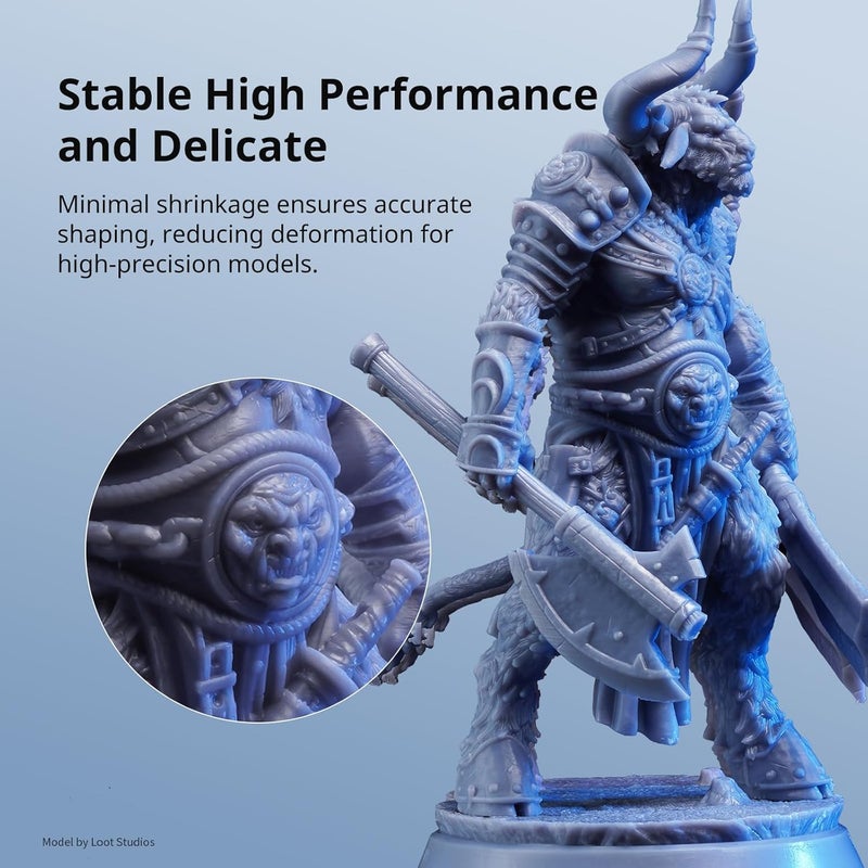 3idea Plant-Based 3D Printer Resin 2.0, 405nm Plant-Based Rapid Resin 2.0, Low Odor, Photopolymer Resin for LCD 3D Printing,1kg Translucent Green - Image 4