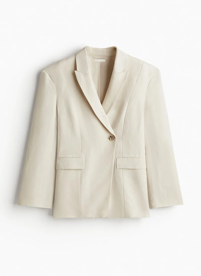 H&M Linen-Blend Blazer