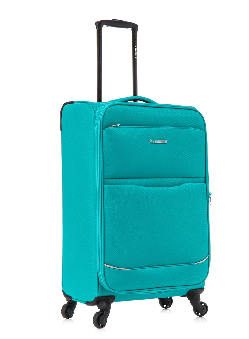 ستارجولد حقيبة سفر مصنوعة من قماش خفيف الوزن مكونة من 4 قطع مع 4 عجلات دوارة - Image 5
