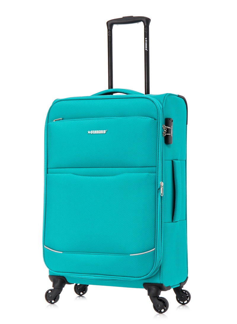ستارجولد حقيبة سفر مصنوعة من قماش خفيف الوزن مكونة من 4 قطع مع 4 عجلات دوارة - Image 3