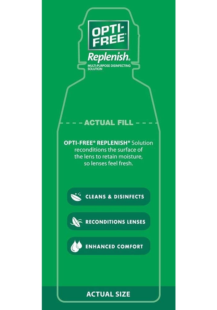 Opti-Free Replenish Multi-Purpose Disinfecting Solution with Lens Case - 4 FL OZ (120 mL) - Image 4