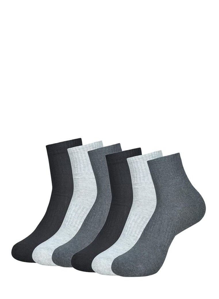 DIAMOND TOE 6 أزواج من جوارب الكاحل المبطنة للرجال - راحة قطنية فاخرة - جوارب رياضية للرجال - مقاس EU 40-45 - Image 1