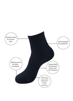 6 Pairs Men's Cushion Ankle Socks - Premium Cotton Comfort - Athletic Sports Socks For Men - Size EU 40-45 - pzsku/ZB130EE83BA03BC9E30ACZ/45/_/1728887541/afeda198-54c3-443e-9fdc-544f03069687