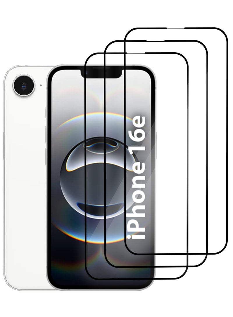 CATANES iPhone 16e Screen Protector Tempered Glass 3 Pack, Protective Film Easy Installation Bubble Free - Image 3