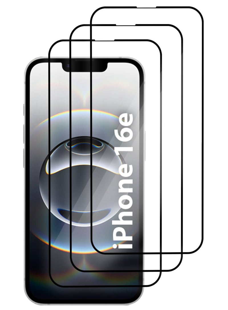 CATANES iPhone 16e Screen Protector Tempered Glass 3 Pack, Protective Film Easy Installation Bubble Free - Image 2