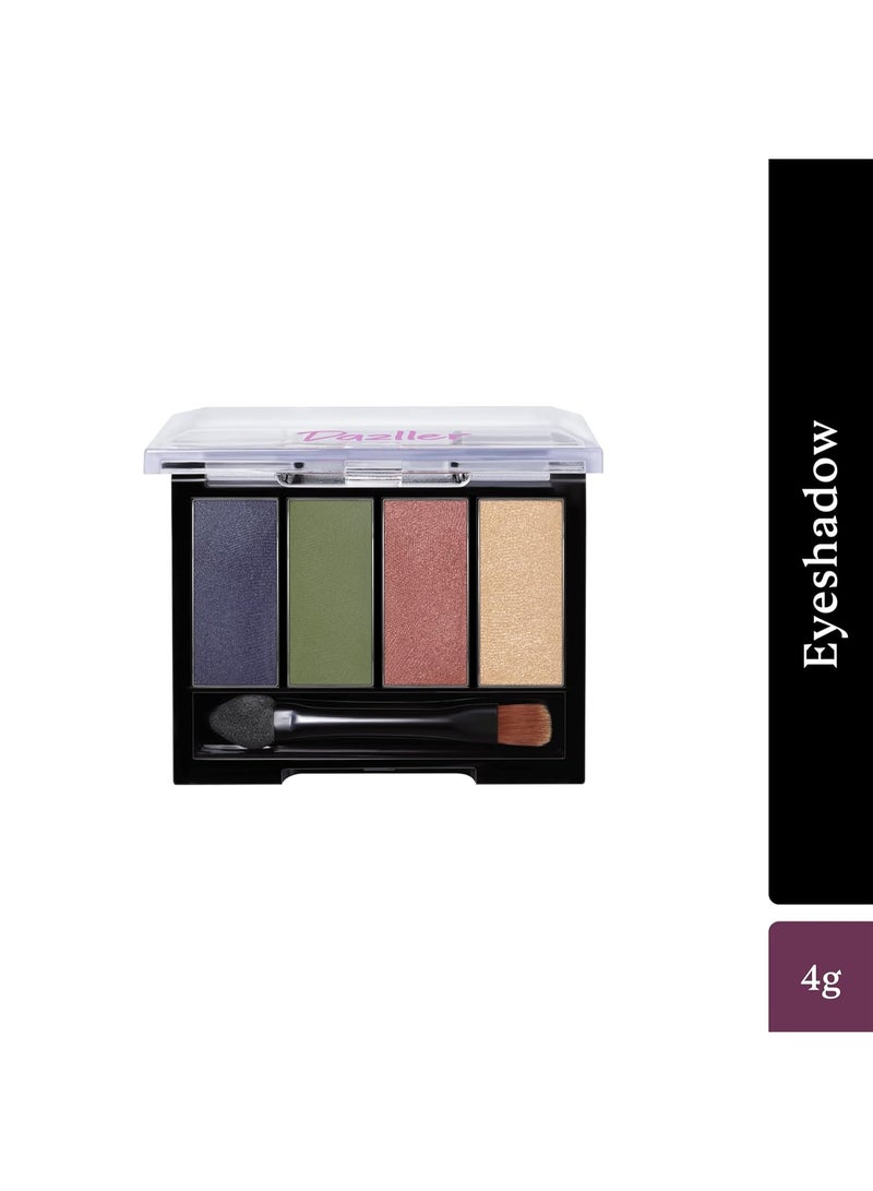 دازلير باليت ظلال العيون دازلر ميستيكال ماجيك شيمري فينيش - ميني، 4 غرام، D4-Es2، لون ترابي جيد، خفيف الوزن، سهل الدمج، أصباغ غنية، ألوان نابضة بالحياة، متعدد الألوان - Image 2