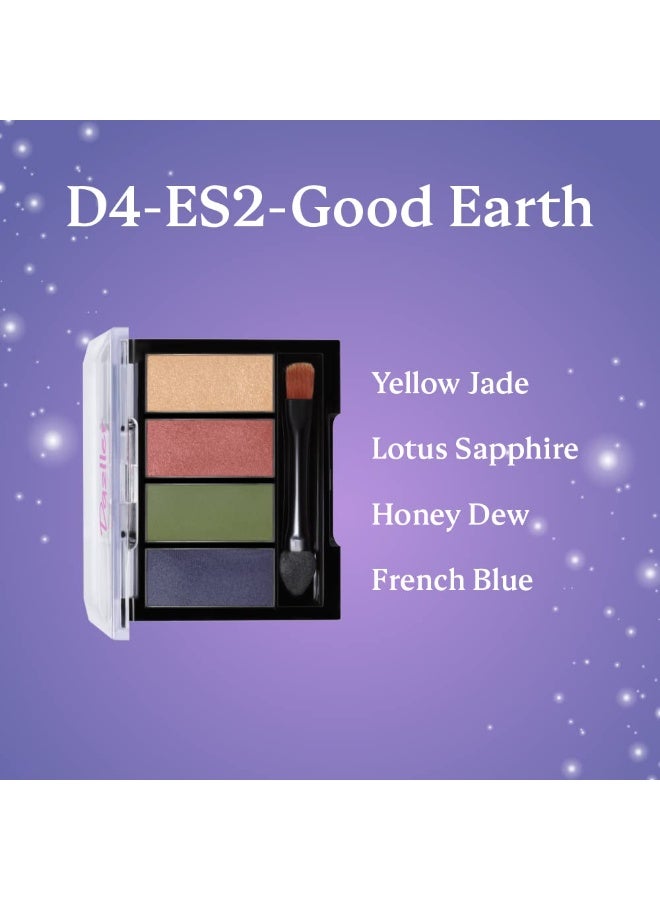 دازلير باليت ظلال العيون دازلر ميستيكال ماجيك شيمري فينيش - ميني، 4 غرام، D4-Es2، لون ترابي جيد، خفيف الوزن، سهل الدمج، أصباغ غنية، ألوان نابضة بالحياة، متعدد الألوان - Image 3