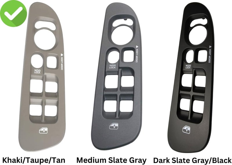 SWITCHDOCTOR Window Master Switch & Bezel Set for 2002, 2003, 2004, 2005, 2006, 2007, 2008 Dodge Ram (Quad Cab, Crew) (Tan Bezel) - Image 5