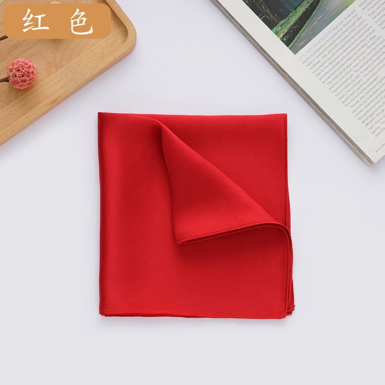 Supply Silk Handkerchief Suit Pocket Towel 100 Mulberry Silk Small Handkerchief Multi-Color Optional - Image 1