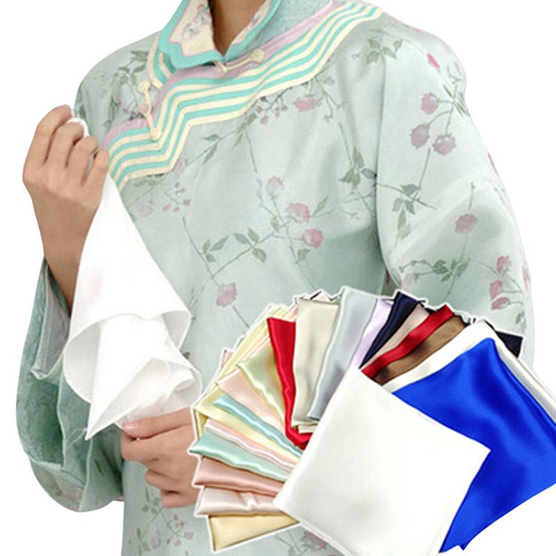 Supply Silk Handkerchief Suit Pocket Towel 100 Mulberry Silk Small Handkerchief Multi-Color Optional - Image 3