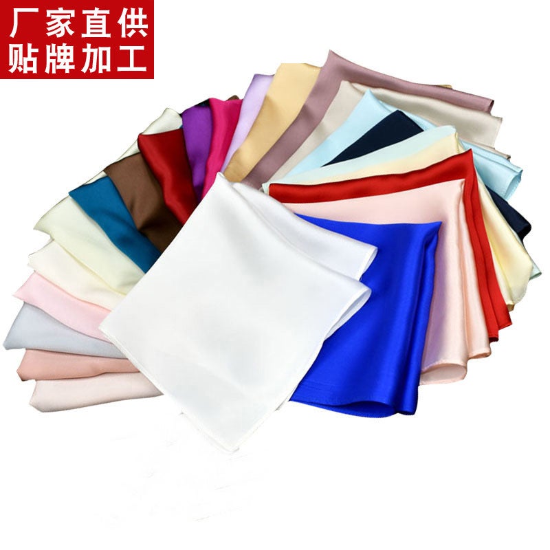 Supply Silk Handkerchief Suit Pocket Towel 100 Mulberry Silk Small Handkerchief Multi-Color Optional - Image 2