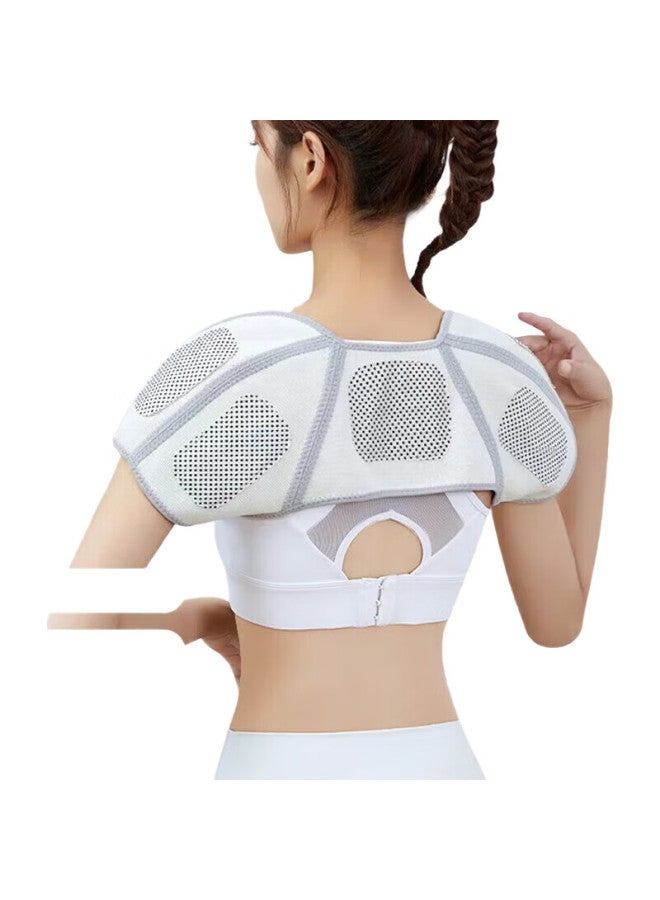 chidong Self-Heating Shoulder Support Sleeve, Shoulder Periarthritis Shoulder Wrap Shoulder Pad, Unisex Shoulder Vest, Postpartum Warmth, Size S - Image 1