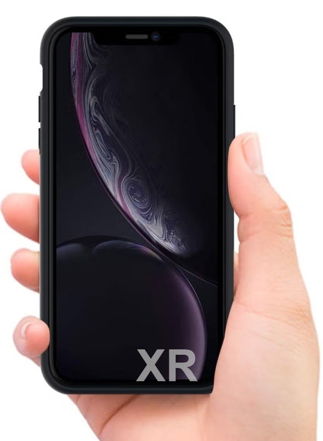 CATANES iPhone XR Silicone Case Shockproof Slim Cover Black - Image 3