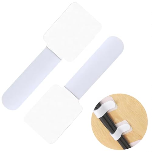 Sunkizzrs® Reusable Cable Ties 50-Pcs —Nylon Cable Holder Straps—Multipurpose Adjustable Cable Management Tie/Self-Adhesive Hook and Loop Wire Organiser Straps/Cord Routing Tie/Wire Management(White) - Image 1
