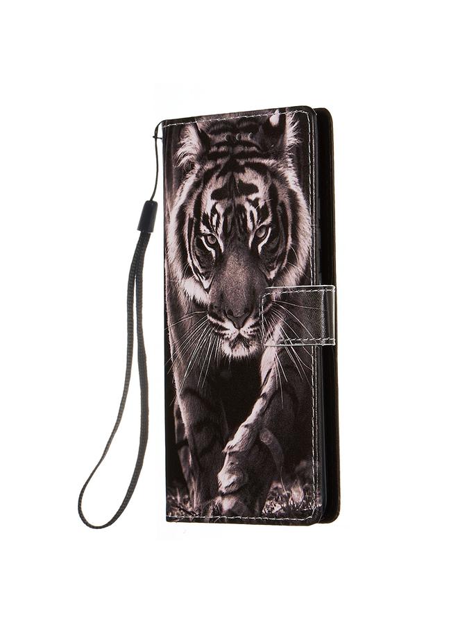 Zaboon Case For Galaxy M80s Colored Drawing Pattern Plain Weave Horizontal Flip Leather Case with Holder & Card Slot & Wallet&Lanyard - Image 2