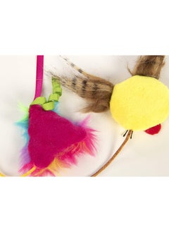 SmartyKat (2 Count) Mouse Moods Emoji Wink Face And Rainbow Poop Plush Catnip Cat Toys - Multi Color, 2 Count  - Image 4