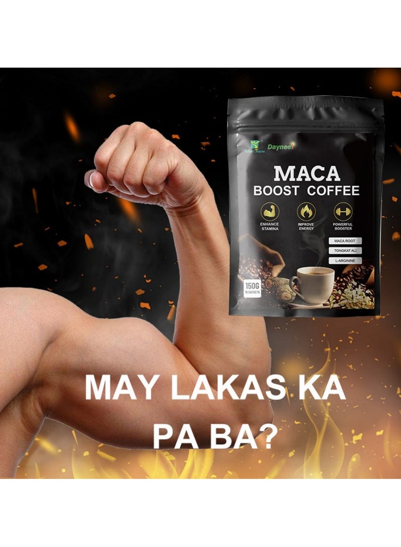 Wins Town قهوة ماكا بوست، خصوبة الذكور ماكا، جنسنغ، بوليغونوم مولتيفلوروم ثونب قهوة طبيعية، قهوة طاقة للرجال، معزز للدماغ نوتروبيك لصفاء دائم، بناء العضلات النحيفة والنمو والحجم - Image 3