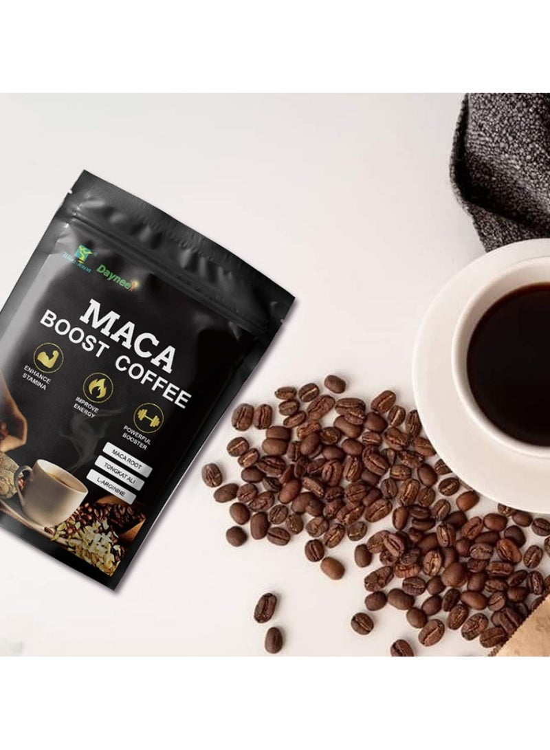 Wins Town قهوة ماكا بوست، خصوبة الذكور ماكا، جنسنغ، بوليغونوم مولتيفلوروم ثونب قهوة طبيعية، قهوة طاقة للرجال، معزز للدماغ نوتروبيك لصفاء دائم، بناء العضلات النحيفة والنمو والحجم - Image 5