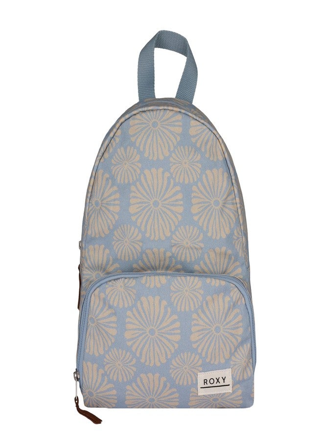 Roxy Women Always Core Backpack | Travel | Everyday Carry | Beach | Polyester | 8L Capacity - Chambray Tropical Tile - Image 2