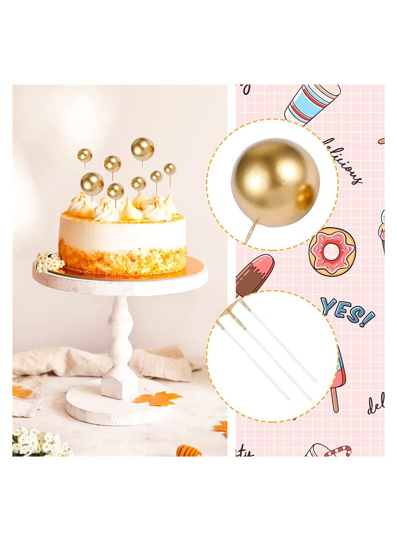 Excefore 40 Piece Mini Balloon Cake Foam Ball Baking Decorations - Image 2