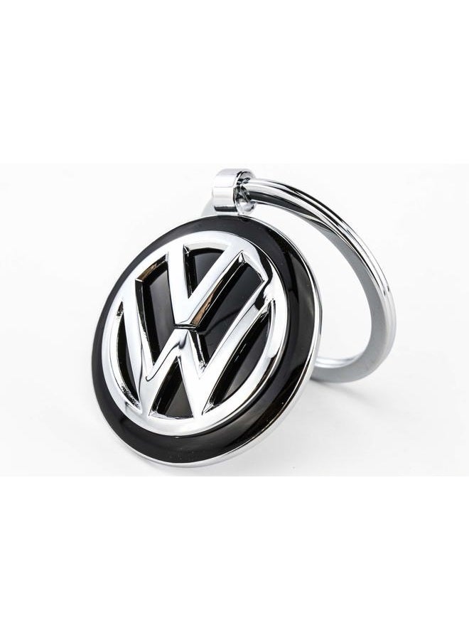 Troika Keyring KR16-05/VW VW Emblem 1 Key Ring Also Official Licensed by Volkswagen - Cast Metal - Original, 7 cm, Black/Silver, 7 cm, Keyring - Image 4