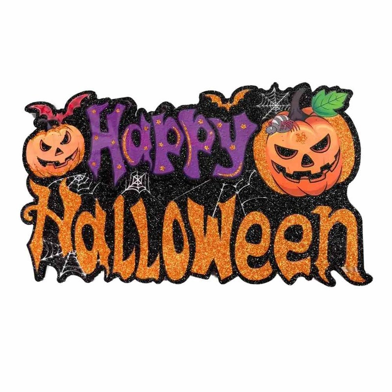 Party Time Halloween Hanging Pumpkin Designed Party Decor With Light- Multicolor