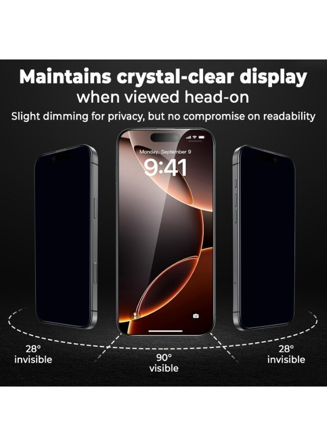 نيكسجين واقي شاشة الخصوصية من NIXGEN لهاتف Iphone 12 Pro Max Series، زجاج مقاوم للكسر بدرجة عسكرية، عبوة من 3 قطع - Image 3