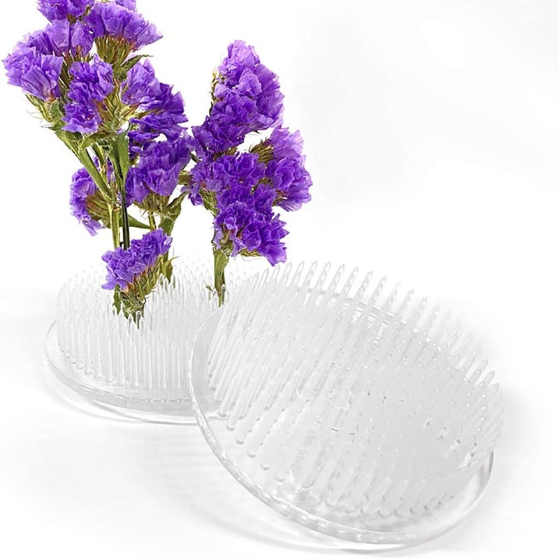 Pack of 2 Flower Frog Clear Plastic Pin Frog Flower Arrangement Holder 70mm 276 Inch