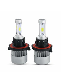 NIBEMINENT S2 H13 28W LED Silver COB Integrated Car Headlights Ironwalls 