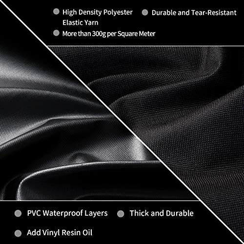 Jiesuo BBQ Grill Cover for Weber Charcoal Kettle: Heavy Duty Waterproof 22 Inch Weather Resistant Barbeque Grill Covers - Image 3