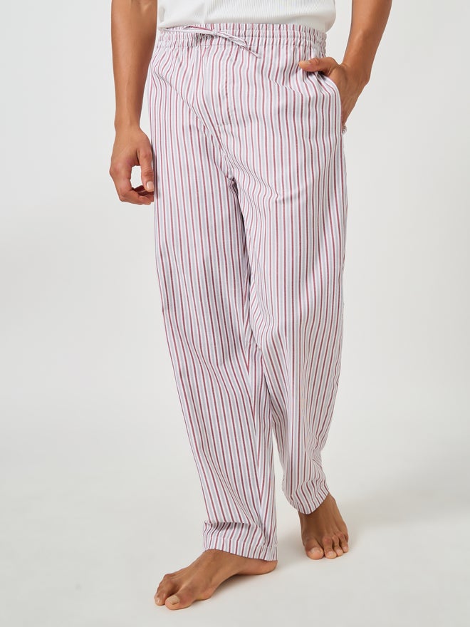 Styli Styli Unwind Striped Woven Drawstring Waist Straight Pyjama  - Image 1