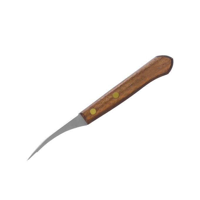 8 SHRIMP DEVEINER WITH WALNUT HANDLE