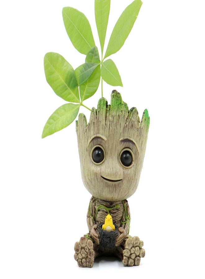 ZEshops Mini Tree Men Figurine Miniature Model Home Accessories Decompression Artefact (Bird Nest Model) - Image 1