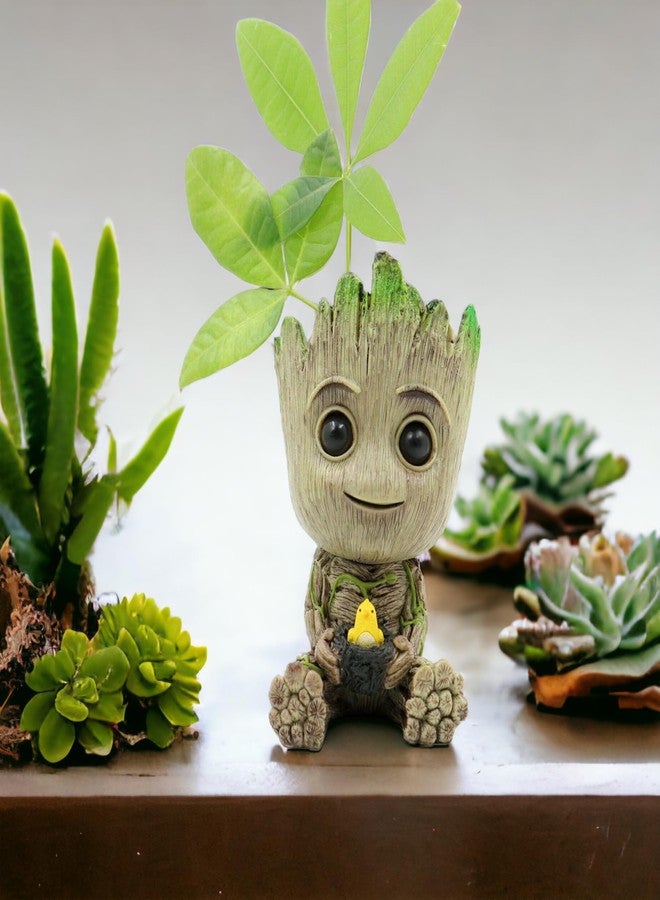 ZEshops Mini Tree Men Figurine Miniature Model Home Accessories Decompression Artefact (Bird Nest Model) - Image 5